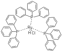 氢化三(三苯基膦)氯化钌分子结构 (CAS 55102-19-7)