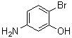 structure of CAS# 55120-56-4, 5-氨基-2-溴苯酚