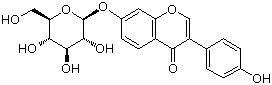 structure of CAS# 552-66-9, Daidzin