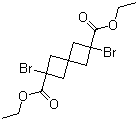 2,6-Dibromospiro[3.3]heptane-2,6-dicarboxylic acid 2,6-diethyl ester molecular structure (CAS 55249-70-2)