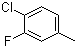 3-氟-4-氯甲苯分子结构 (CAS 5527-94-6)