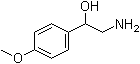 2-氨基-1-(4-甲氧基苯基)乙醇分子结构 (CAS 55275-61-1)