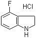 structure of CAS# 552866-98-5, 4-Fluoro-2,3-dihydro-1H-indole hydrochloride