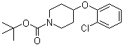 4-(2-氯苯氧基)哌啶-1-甲酸叔丁酯分子结构 (CAS 552868-10-7)