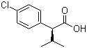 structure of CAS# 55332-38-2, (S)-2-(4-氯苯基)-3-甲基丁酸