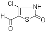 4-氯-2,3-二氢-2-氧代-5-噻唑甲醛分子结构 (CAS 55359-96-1)