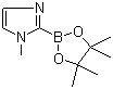 CAS # 553651-31-3, 1-Methyl-1H-imidazole-2-boronic acid pinacol ester, 1-Methyl-2-(4,4,5,5-tetramethyl-1,3,2-dioxaborolan-2-yl)-1H-imidazole