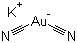 氰金(I)酸钾分子结构 (CAS 554-07-4)