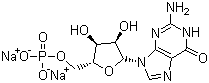 structure of CAS# 5550-12-9, 5'-鸟苷酸二钠