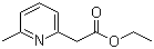 structure of CAS# 5552-83-0, Ethyl 6-methyl-2-pyridylacetate
