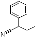 structure of CAS# 5558-29-2, 3-Methyl-2-phenylbutyronitrile