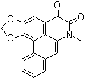 CAS # 55610-01-0, Cepharadione A, NSC 650435, 7-Methyl-5H-benzo[g]-1,3-benzodioxolo[6,5,4-de]quinoline-5,6(7H)-dione