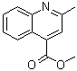 structure of CAS# 55625-40-6, 2-Methylquinoline-4-carboxylic acid methyl ester