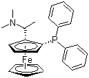 structure of CAS# 55700-44-2, (R)-(-)-N,N-二甲基-1-(2-二苯膦基)二茂铁乙胺