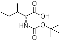 structure of CAS# 55780-90-0, Boc-D-Allo-isoleucine