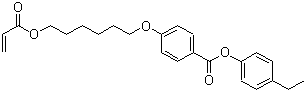 CAS # 558467-39-3, 4-[[6-[(1-Oxo-2-propenyl)oxy]hexyl]oxy]benzoic acid 4-ethylphenyl ester