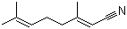 CAS # 5585-39-7, (E)-3,7-Dimethyl-2,6-octadienenitrile, trans-3,7-Dimethyl-2,6-octadienenitrile