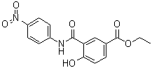 CAS # 5594-61-6, 4-Hydroxy-3-[[(4-nitrophenyl)amino]carbonyl]benzoic acid ethyl ester, 4-Hydroxy-4'-nitroisophthalanilic acid ethyl ester