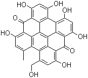 structure of CAS# 55954-61-5, 伪金丝桃素