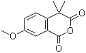 structure of CAS# 55974-25-9, 7-Methoxy-4,4-dimethyl-1,3-isochromandione