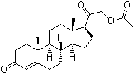 structure of CAS# 56-47-3, 醋酸去氧皮质酮
