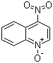structure of CAS# 56-57-5, 4-硝基喹啉-N-氧化物