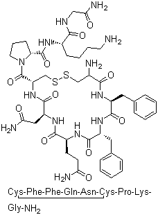 structure of CAS# 56-59-7, Felypressin