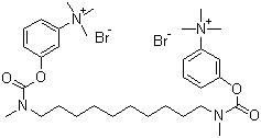 CAS 登录号：56-94-0, 地美溴铵, 3,3'-(1,10-亚癸基双((甲基亚氨)甲酰氧基))双(N,N,N-三甲基苯铵))二溴化物