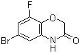 structure of CAS# 560082-53-3, 6-溴-8-氟-2H-苯并[b][1,4]恶嗪-3(4H)-酮