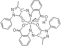 CAS # 5601-29-6 (12220-52-9), Solvent Yellow 21, Acid Yellow 59, Acid Yellow 161, Acid Yellow 118, Hydrogen bis[2-[(4,5-dihydro-3-methyl-5-oxo-1-phenyl-1H-pyrazol-4-yl)azo]benzoato]chromate