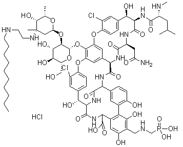 CAS # 560130-42-9, N3''-[2-(Decylamino)ethyl]-29-[[(phosphonomethyl)amino]methyl]vancomycin hydrochloride