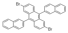structure of CAS# 561064-15-1, 2,6-二溴-9,10-二-2-萘基蒽