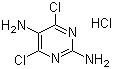 4,6-二氯-2,5-嘧啶二胺单盐酸盐分子结构 (CAS 56145-03-0)