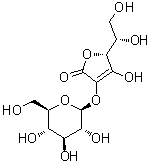 2-O-beta-D-吡喃葡萄糖基-L-抗坏血酸分子结构 (CAS 562043-82-7)