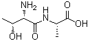 L-苏氨酰-L-丙氨酸分子结构 (CAS 56217-50-6)