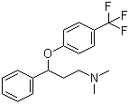 3-(4-(三氟甲基)苯氧基)-N,N-二甲基-3-苯基丙-1-胺分子结构 (CAS 56225-81-1)