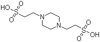 哌嗪-N,N'-二(2-乙磺酸)分子结构 (CAS 5625-37-6)