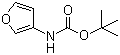 structure of CAS# 56267-48-2, 呋喃-3-基氨基甲酸叔丁酯
