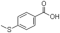 4-(甲硫基)苯甲酸分子结构 (CAS 562836-64-0)