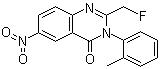 CAS # 56287-73-1, 2-(Fluoromethyl)-3-(2-methylphenyl)-6-nitro-3H-quinazolin-4-one