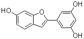 2-(3,5-二羟基苯基)-6-羟基苯并呋喃分子结构 (CAS 56317-21-6)