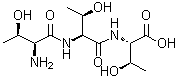 L-苏氨酰-L-苏氨酰-L-苏氨酸分子结构 (CAS 56395-09-6)