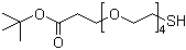 15-巯基-4,7,10,13-四氧杂十五烷酸叔丁酯分子结构 (CAS 564476-33-1)