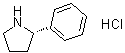 structure of CAS# 56523-58-1, (S)-2-Phenylpyrrolidine hydrochloride