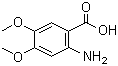 2-Amino-4,5-dimethoxybenzoic acid molecular structure (CAS 5653-40-7)
