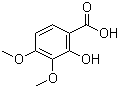 structure of CAS# 5653-46-3, 2-Hydroxy-3,4-dimethoxybenzoic acid