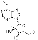 CAS # 565450-78-4, 2'-C-Methyl-6-O-methylinosine, 6-Methoxy-9-(2-C-methyl-beta-D-ribofuranosyl)-9H-purine