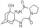 N-(3-羟基金刚烷-1-基)甘氨酰-L-脯氨酰胺分子结构 (CAS 565453-39-6)