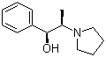structure of CAS# 56571-91-6, (1S,2R)-1-Phenyl-2-(1-pyrrolidinyl)-1-propanol