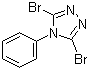 3,5-二溴-4-苯基-4H-1,2,4-三唑分子结构 (CAS 56616-82-1)